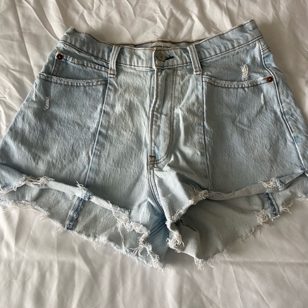 Abercrombie Cutoff High Rise Shorts (Curve Love)